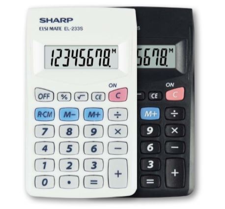 CALCOLATRICE SHARP TASCABILE 8CIFRE SHAEL233SB