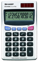 CALCOLATRICE SHARP 12CIFRE 2VIE EL-379 SHAEL379SB