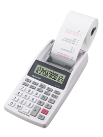 CALCOLATRICE SCRIVENTE MINI EL1611V -  191X99X42 MM - 12 CIFRE - BIANCO - SHARP - SH-EL1611V SHAEL1611V
