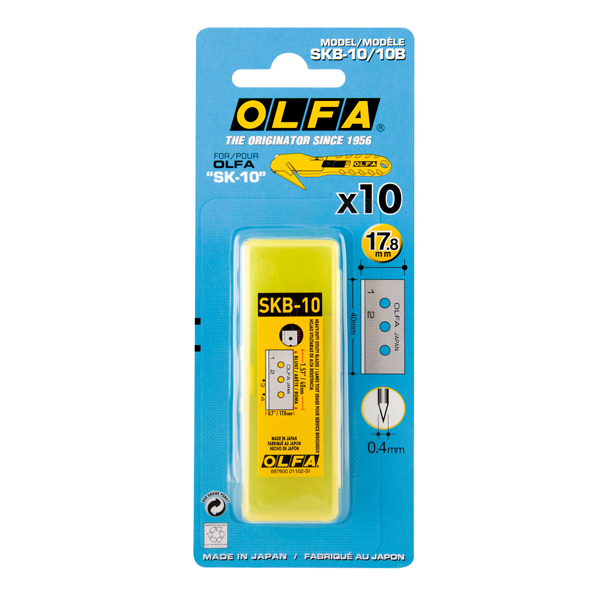LAME DI RICAMBIO PER CUTTER SK-10 - LEBEZ - TUBO 10 LAME 91256