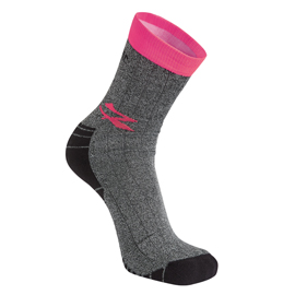 CALZE CORTE GIADY - TAGLIA UNICA - GRIGIO/FUCSIA - U-POWER - CONF. 2 PEZZI 98105