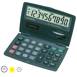 CALCOLATRICE TASCABILE SL-210 TE - 10 CIFRE - NERO - CASIO 80341
