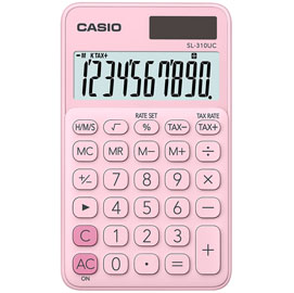CALCOLATRICE TASCABILE SL-310UC - 10 CIFRE - ROSA - CASIO 82862