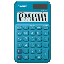 CALCOLATRICE TASCABILE SL-310UC - 10 CIFRE - BLU - CASIO 82859