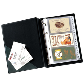 PORTABIGLIETTI DA VISITA MC-25 16X20,5CM 240POSTI SEI 56678