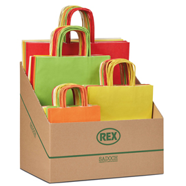 SHOPPER ALLEGRA - FORMATI ASSORTITI - COLORI CHIARI - SADOCH - EXPO 100 PEZZI 98750