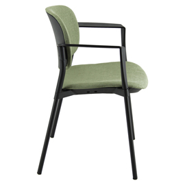 POLTRONCINA VISITATORE STEP SPNSBR - CON BRACCIOLI INCLUSI - VERDE BRUCIATO - UNISIT 76662