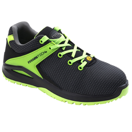 CALZATURA DI SICUREZZA SASLONG GREEN - S1P - NUMERO 38 - NERO/VERDE FLUO - ROSSINI 97265