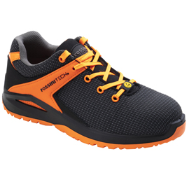 CALZATURA DI SICUREZZA SASLONG ORANGE - S1P - NUMERO 45 - NERO/ARANCIO FLUO - ROSSINI 97258