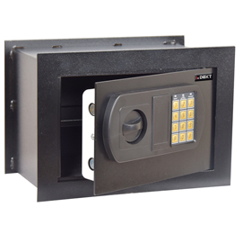 CASSAFORTE DA MURO -  SERRATURA ELETTRONICA - 33X20X23 CM - 9 KG - NERO - ITERNET 87112