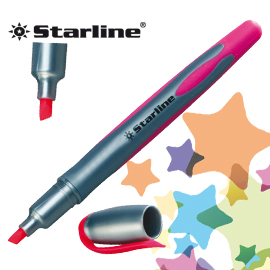 EVIDENZIATORE A PENNA - PUNTA SCALPELLO - TRATTO DA 1,0-4,0MM - FUCSIA - STARLINE STL1640