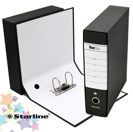 REGISTRATORE STARBOX - DORSO 8 CM - PROTOCOLLO 23X33 CM - NERO - STARLINE STL4015S