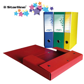 SCATOLA PROGETTO KINGPRO - CON PORTAETICHETTA - DORSO 8 CM - VERDE - STARLINE STL5111