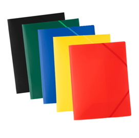 CARTELLINA ECO - 3 LEMBI - CON ELASTICO - 24 X 32 CM - COLORI ASSORTITI - STARLINE STL7122