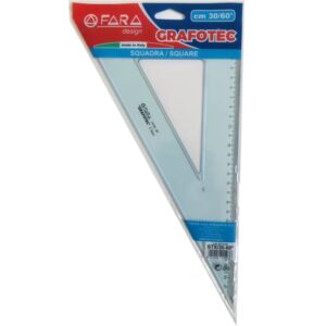 SQUADRA GRAFOTEC 26CM -60° TRASPARENTE