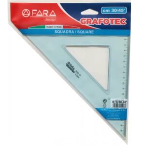 SQUADRA GRAFOTEC 31CM -60° TRASPARENTE