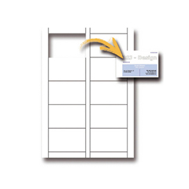 BIGLIETTI DA VISITA - 85 X 54 MM - 250 GR - MICROPERFORATI - BIANCO - DECADRY - CONF. 12 FOGLI DA 10 BIGLIETTI 50609