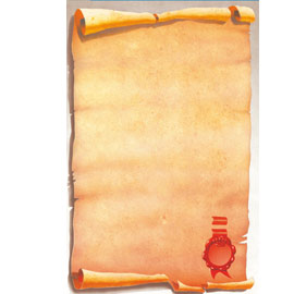 CARTA CON STAMPA ''PERGAMENA'' - A4 - 80 GR - DECADRY - CONF. 25 FOGLI 57198