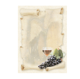 CARTA CON STAMPA ''CANTINA'' A4 - 90 GR - DECADRY - CONF. 20 FOGLI 76228
