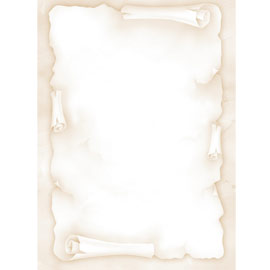 CARTA CON STAMPA ''PERGAMENA'' - A4 - 90 GR - AVORIO - DECADRY - CONF. 20 FOGLI 57194
