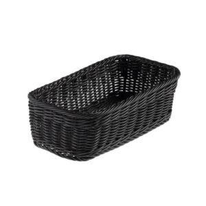 CESTINO RETTANGOLARE VANITY - IN PPL - 32,5X17,5X10 CM - NERO - LEONE 91105