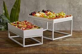 STAND BUFFET GN 2/4 - 53 X 16,5 X 16 CM - METALLO - BIANCO - LEONE 100578