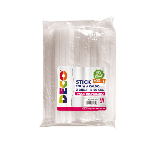 COLLA STICK - 20 CM X DIAM. 11 MM - DECO - CONF. 1 KG 91582