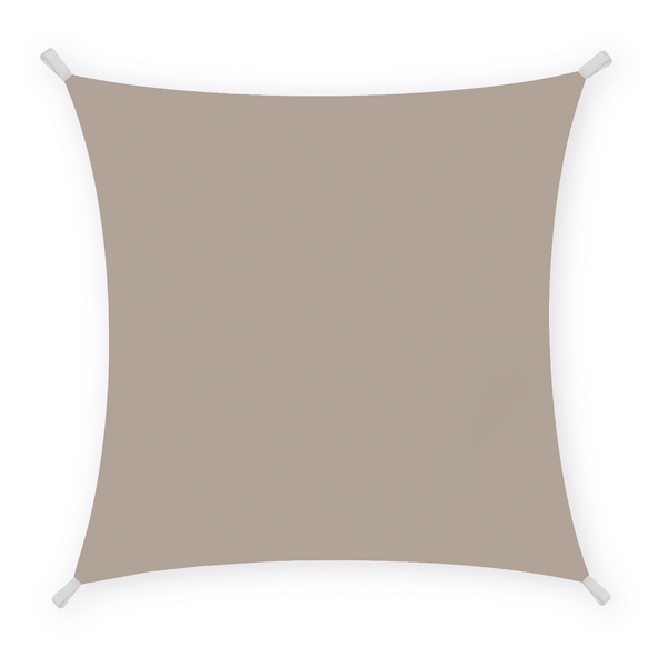 TENDA A VELA QUADRATA OMRBEGGIANTE - 3 X 3 MT - TORTORA - GARDEN FRIEND 91716
