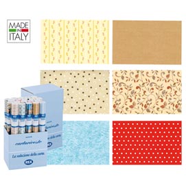 ROTOLI CARTARIVESTO REX TACO - LAVABILE - 49X300 CM - COLORI ASSORTITI - REX SADOCH - CONF. 20 PEZZI 57456