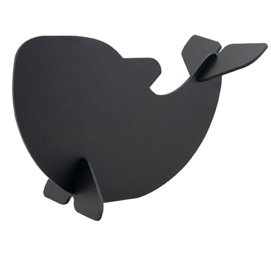LAVAGNA SILHOUETTE - 22X14,5X10 CM - NERO - FORMA BALENA - SECURIT 86931