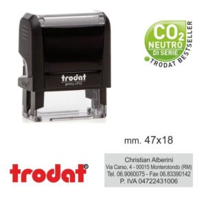 TIMBRO AUTOINK PRINTY 4912 47X18mm TRODAT SHYNY S823 T912 45307