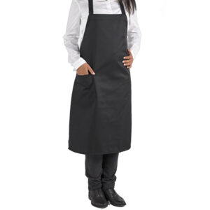 GREMBIULE - IN COTONE-POLIESTERE - NERO - LEONE 91113