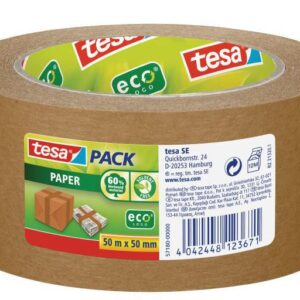 NASTRO IMBALLO ADESIVO IN CARTA ECO 50X50MT TESA 57554