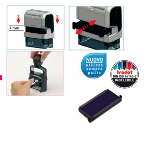 TAMPONE BLU RICAMBIO 6-4913 TRODAT- 824 SHINY- COLOP PRIN. 40 83435