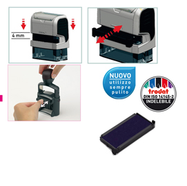 TAMPONE NERO RICAMBIO 6-4913 TRODAT- 824 SHINY- COLOP PRIN. 40 83429