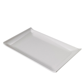 PIATTO RETTANGOLARE - 23 X 14 X 2,6 CM - MELAMINA - BIANCO - LEONE 96741