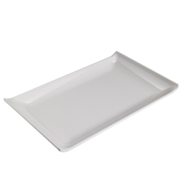 PIATTO RETTANGOLARE - 28,6 X 18 X 2,8 CM - MELAMINA - BIANCO - LEONE 96742