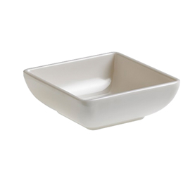 CIOTOLINA QUADRATA FINGERFOOD - 7,5 X 7,5 X 2,7 CM - MELAMINA - BIANCO - LEONE 96743