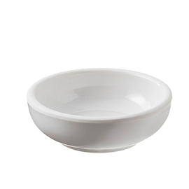 CIOTOLINA TONDE FINGERFOOD - D 7 X 3,5 CM - MELAMINA - BIANCO - LEONE 96745