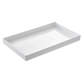 VASSOIO VENEZIA - 53 X 16,2 X 6 CM - MELAMINA - BIANCO - LEONE 100573
