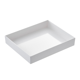 VASSOIO VENEZIA - 32,5 X 26,5 X 6 CM - MELAMINA - BIANCO - LEONE 100574