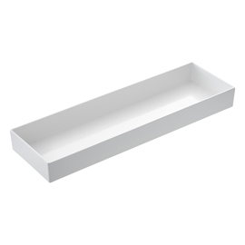 VASSOIO VENEZIA - 53 X 16,2 X 6 CM - MELAMINA - BIANCO - LEONE 100575