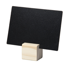 SUPPORTI WOOD PER TARGHETTE - 6 TARGHETTE INCLUSE - SECURIT - SET 12 PEZZI 83353