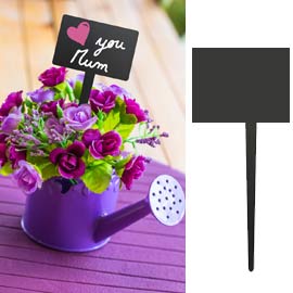 SILHOUETTE TAGS - FORMA RETTANGOLO - 15X25 CM - NERO - SECURIT - SET 5 PEZZI 74551