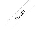 BROTHER - NASTRO -  BIANCO-NERO - TC201 - 12MM X7,7MT BROTC201