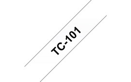 BROTHER - NASTRO -  TRASPARENTE-NERO - TC101 - 12MM X 7,7MT BROTC101