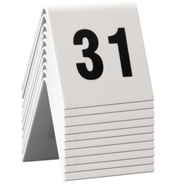 NUMERI PER TAVOLI - SET DA 31 A 40 - SECURIT 74555