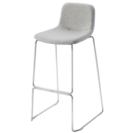 SGABELLO TOSCA - IN SCHIUMA E TESSUTO - GRIGIO CHIARO - UNISIT 93898