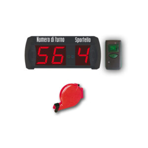 KIT COMPLETO ELIMINA CODE MULTIFUNZIONE (2 NUMERI + 9 SPORTELLI) - (NUMERO DI TURNO + SPORTELLO) - PRINTEX 74640