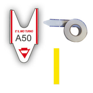 ROTOLO DA 2000 TICKET PER ELIMINA CODE - GIALLO - PRINTEX - CONF. 5 ROTOLI 74646